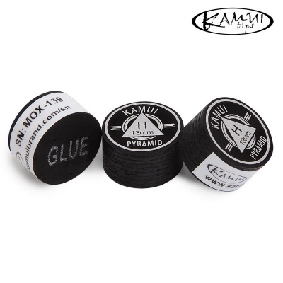 Наклейка для кия Kamui 09387 Pyramid Black ø13мм Super Soft 1шт.