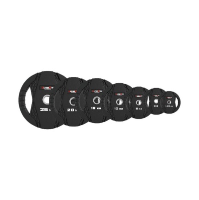 Диск олимпийский обрезиненный, с двумя хватами 20кг UltraGym UG2005С