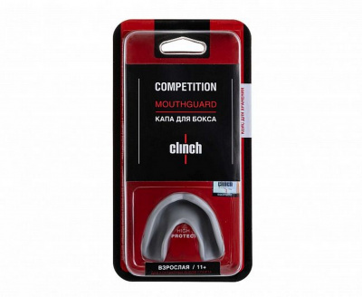 Капа одночелюстная Clinch Competition Single Layer Mouthguard C511 серый