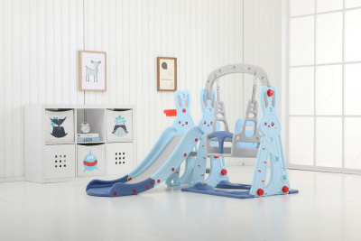 Горка + качели Perfetto Sport Зайчонок PS-042-М ментол