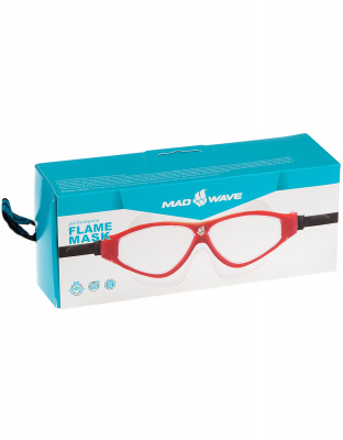 Маска для плавания Mad Wave Flame Mask M0461 02 0 05W красный