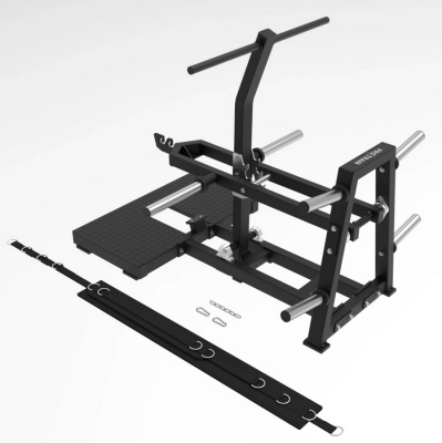 Приседания с поясом Protrain PR-BS01B (колодец) на свободных весах | Premium Fitness