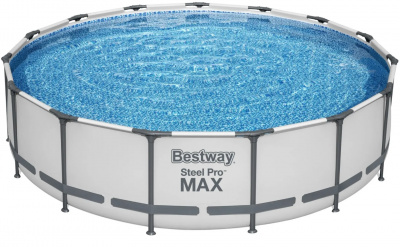 Каркасный бассейн 305х100см, фильтр Bestway Steel Pro Max 561JD