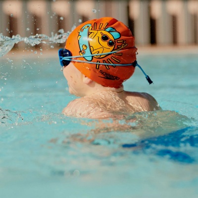 Шапочка для плавания детская Speedo Boom Silicone Cap Jr 8-0838615955 оранжевый