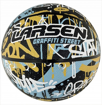 Мяч баскетбольный Larsen RB7 Graffiti Street Blue/Yellow