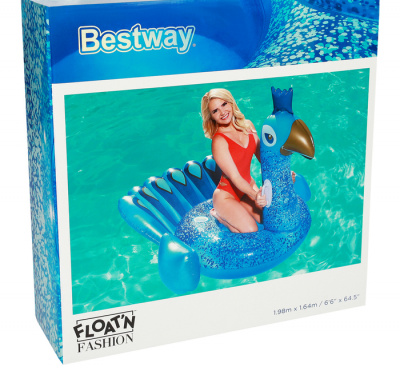 Надувной плотик Павлин, 198х164см, от 12 лет Bestway 41101