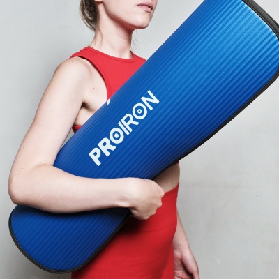 Коврик для йоги и фитнеса 183x66x1см NBR PROIRON К18610НС синий
