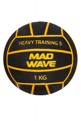 Мяч для водного поло Mad Wave WP Heavy Training #5 M2230 07 5 01W Черный