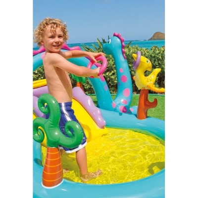 Игровой центр 333х229х112см Intex Динолэнд, c горкой 57135