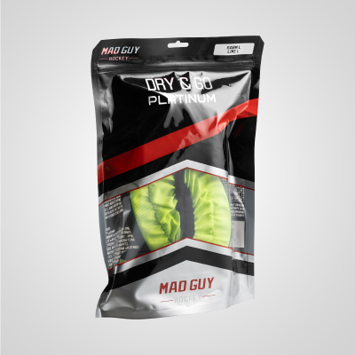Чехлы для коньков Mad Guy Dry&Go Platinum лайм