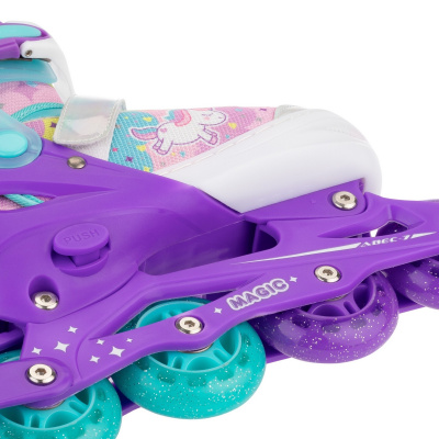 Раздвижные роликовые коньки Alpha Caprice CK-SK-P320-30 Violet (антистресс сквиш лапка в подарок)