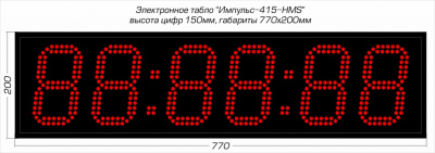 Табло для хоккея Импульс 715-D15x6-SS3-RING1