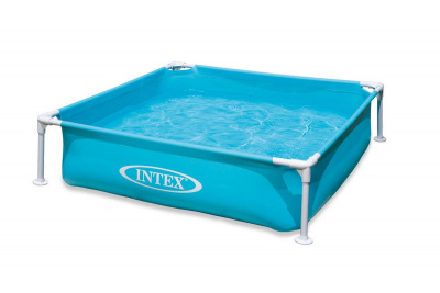 Детский каркасный пластиковый бассейн 122х122х30см Intex Mini Frame 57172