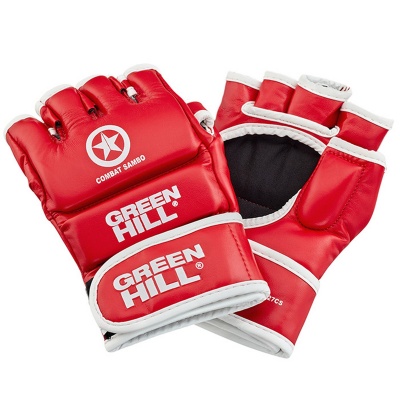 Перчатки Green Hill COMBAT SAMBO MMR-0027cs красный