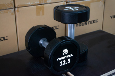 Гантель EVO 12,5кг полиуретановая YouSteel