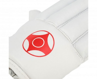 Перчатки снарядные (Шингарты) Clinch Bag Gloves Cut Finger Kyokushinkai C642 белый