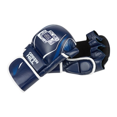 Перчатки Green Hill СОЮЗ MMA РОССИИ MMI-603MMAU синий