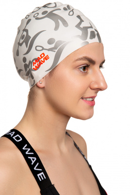 Силиконовая шапочка Mad Wave Sport M0554 19 0 02W белый