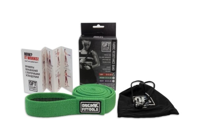 Эспандер ленточный тканевый сопротивление 20-25 LBS Original Fit.Tools FT-FRB-MEDIUM