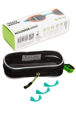Очки для плавания юниорские Mad Wave Accelerator mirror M0434 06 0 10W Зеленый