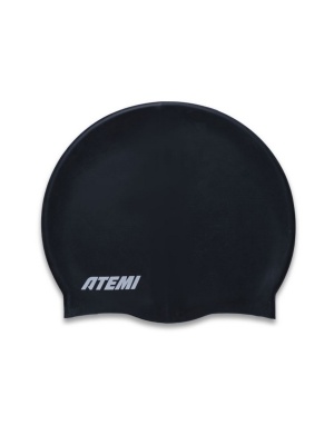Шапочка для плавания Atemi light silicone cap Deep black FLSC1BK черный