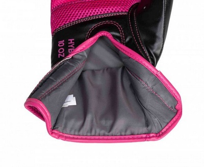Перчатки боксерские Adidas Hybrid 80 adiH80 черно-розовый