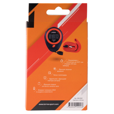 Секундомер Torres Stopwatch SW-002 черно-красный