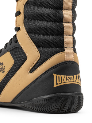 Боксерки Lonsdale Heskin 160047 BK/GD/WH черный\золотой\белый