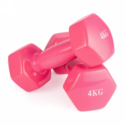 Гантель неразборная 4 кг винил VictoryFit VF-DV040