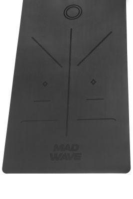 Коврик для йоги Mad Wave Yoga mat PU rubber M1370 04 0 01W