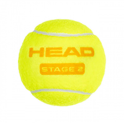 Мяч для большого тенниса детский Stage 2 Orange, 3шт Head 578423 Желто-оранжевый