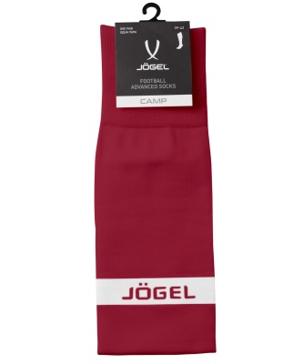 Гетры футбольные Jogel Camp Advanced Socks, гранатовый\белый