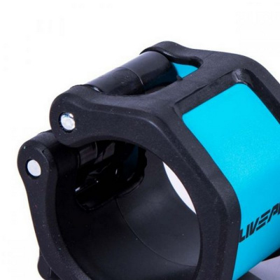 Олимпийские замки Live Pro Lite Barbell Collars LP8062 пара, черный\синий