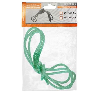 Скакалка гимнастическая Body Form BF-SK05 2,5м, 130гр. Зеленый