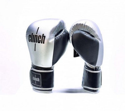 Перчатки боксерские Clinch Punch 2.0 C141 серебристо-черный
