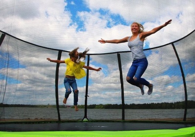 Батут Sundays Fitness Champion Premium-D374 с ограждением 461022