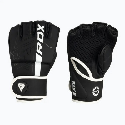 Перчатки тренировочные RDX Grappling F6 GGR-F6MW черный\белый матовый