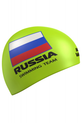 Силиконовая шапочка Mad Wave Swimming team M0558 18 0 10W Салатовый