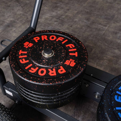 Диск для штанги Hi-Temp с цветными вкраплениями, d51 25кг Profi-Fit