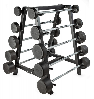 Штанга неразборная обрезиненная 50 кг. Прямой гриф VictoryFit VF-DX4500