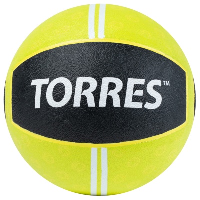 Медбол 2кг, d19,5см, резина Torres AL00232 салатово-черный