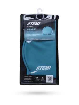 Шапочка для плавания Atemi light silicone cap Green river FLSC1GR бирюзовый