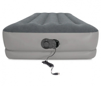 Надувной матрас 99х191х30см Prestige со встр. USB насосом, до 136кг Intex 64112