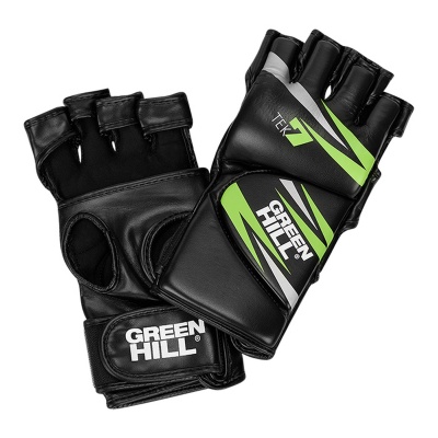 Перчатки ММА Green Hill TEK7 MMT-0007 черно-зеленый