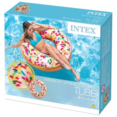 Надувной круг 99х25см Intex Пончик в глазури 56263