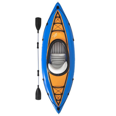 Байдарка надувная Cove Champion, 275x81см, весло, насос Bestway 65115