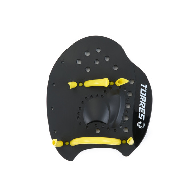 Лопатки для плавания Torres SWP112401BL, р.S, черно-желтый