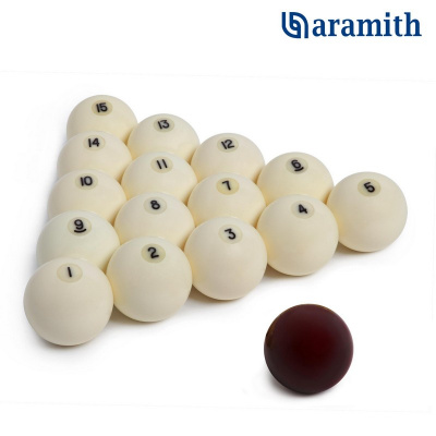 Шары Aramith Pyramid Standard ø60,3мм красный биток