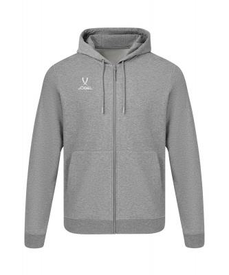 Худи на молнии Jogel ESSENTIAL Cotton FZ Hoodie, серый меланж