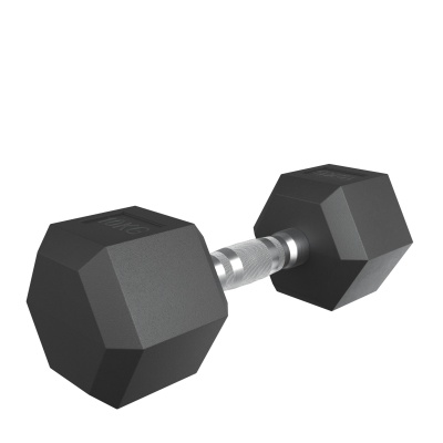 Гантель гексагональная обрезиненная 10 кг UnixFit DBHEX10x2 2 шт